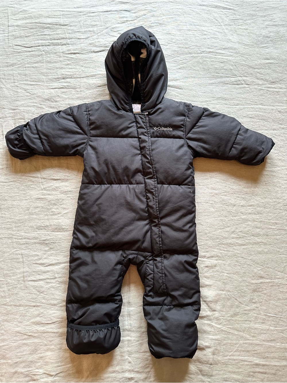 Columbia Black Infant Hooded Snowsuit - Black